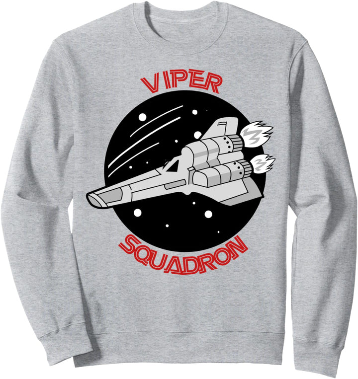 Battlestar Galactica Viper Squadron Cartoon Logo Sweatshirt