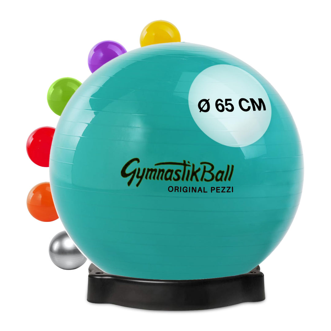 PEZZI Original Pezziball Standard m. Ballschale Sitzball 65cm Grün, 65cm Grün