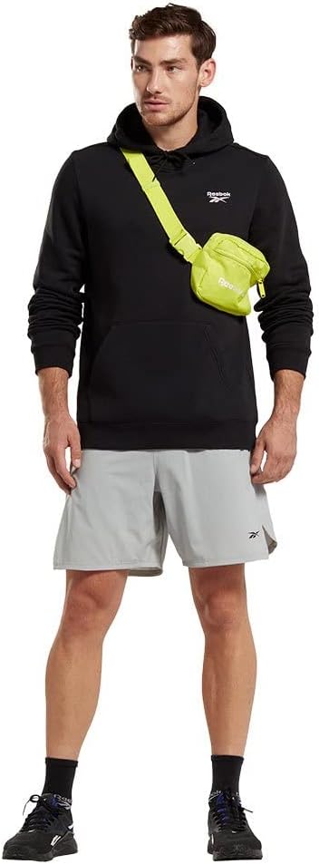 Reebok Herren Logo auf der Linken Brust Kapuzenpullover S Schwarz, S Schwarz