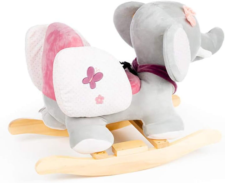 Nattou Schaukeltier Elefant Adèle, 10 - 36 Monate, 60 x 39 x 50 cm, Rosa/Grau, Elefant Adèle