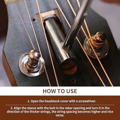 Gitarren-Halsstabschlüssel, 3 Stück, 7 Mm/8 Mm/6,35 Mm, Einstellwerkzeug für Gitarrenhals Zur Wartun
