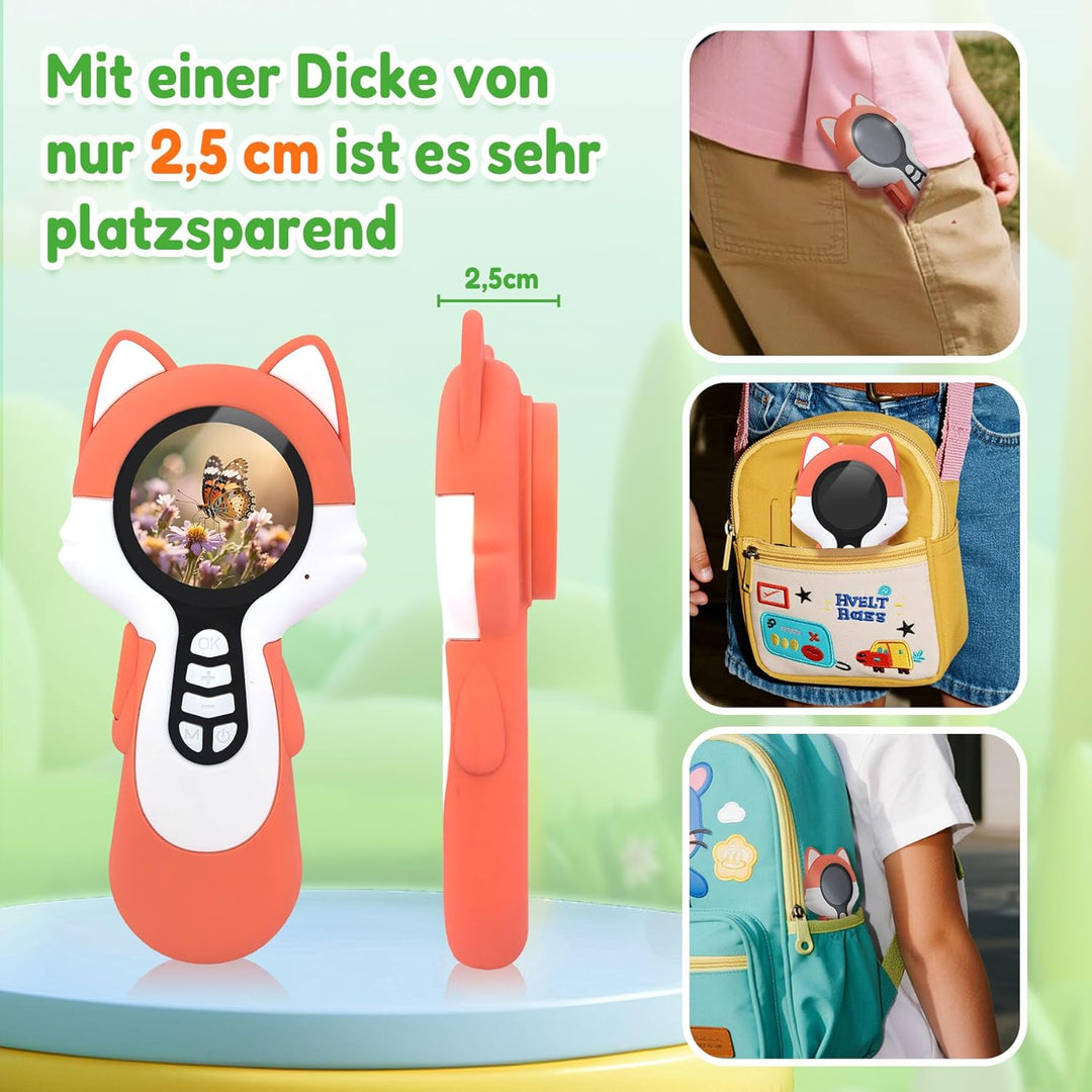 Charmline 2-in-1 Digitales Mikroskop für Kinder, EIN Kamera- und EIN Mikroskopobjektiv, Microscope f