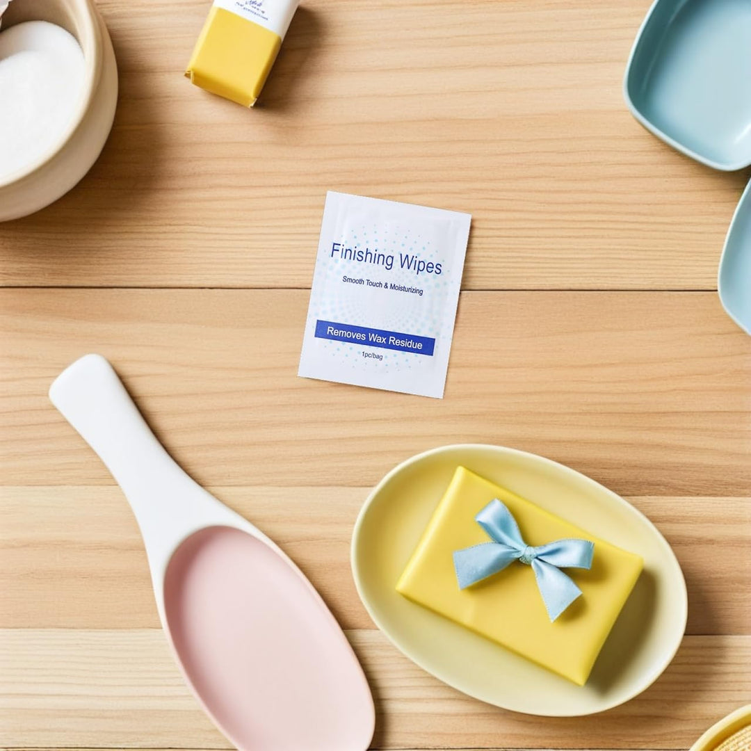 Pack 50 Wachsentferner Öltücher nach dem Waxing | Mühelose Wachsentfernung, Beruhigende Hautpflege m