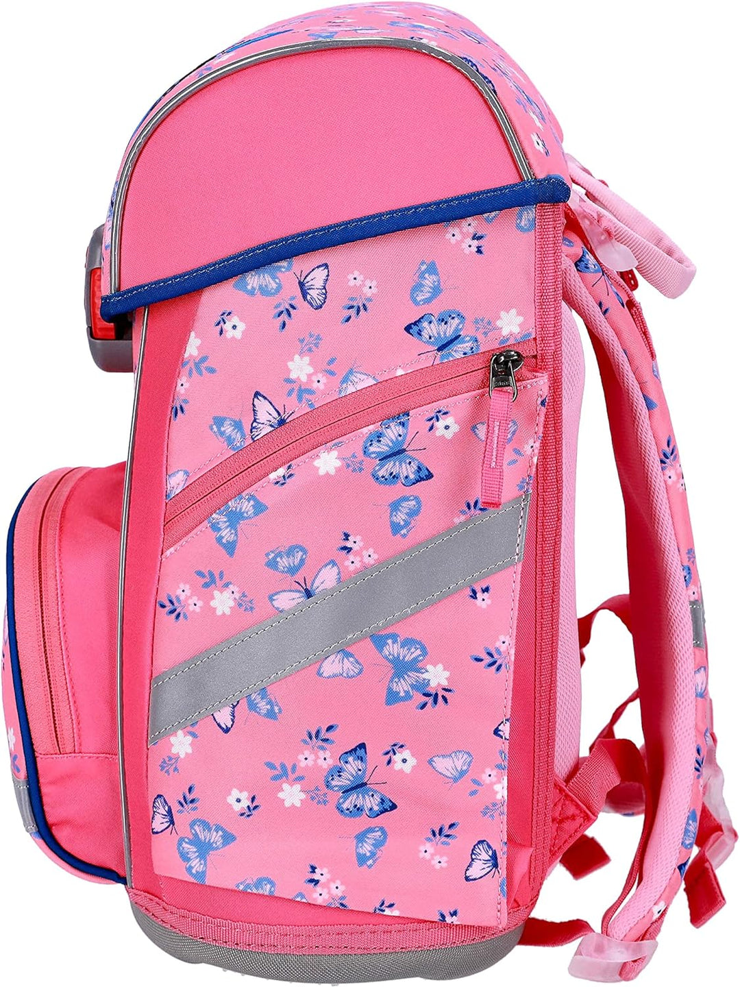 SCOOLSTAR Schulranzen Schmetterling für Mädchen| Tornister Schulrucksack Schultasche für Grundschule