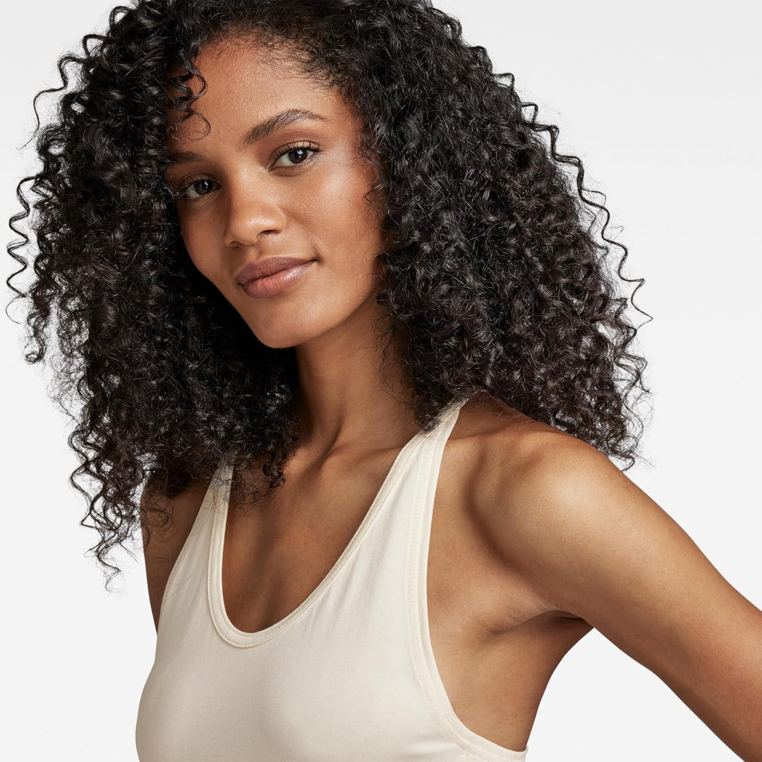 G-STAR RAW Damen Racer Slip Kleid Dresses XL Beige (Ecru D23296-d393-159), XL Beige (Ecru D23296-d39