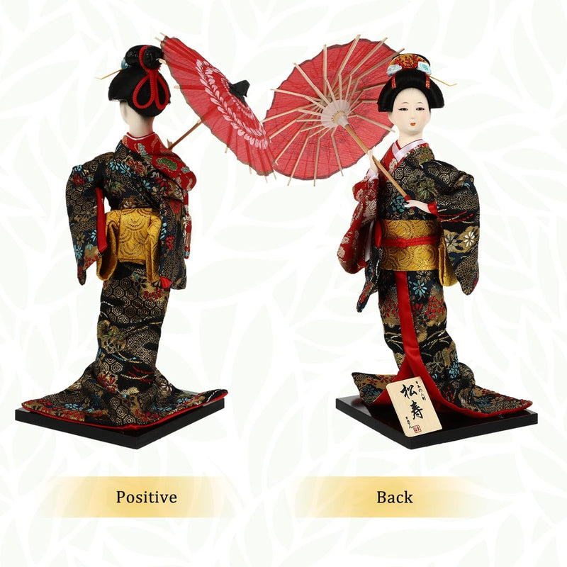 TOYANDONA Japanische Geisha Kimono Kabuki-Puppe: asiatische Kultur Sammlerstück Figur Traditionelle