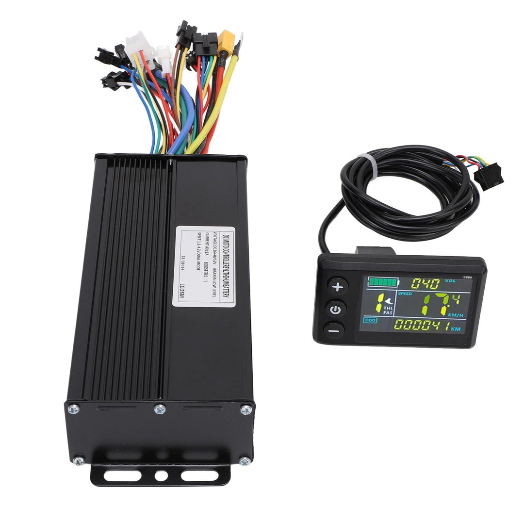 BuyWeek Elektrofahrrad Brushless Motor Controller Kit, 36V 48V 52V 1500W 2000W 40A 3 Modus Sinuswell