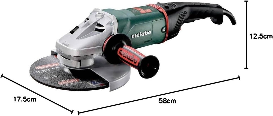 Metabo Winkelschleifer WE 22-230 MVT (606464000) Karton, 2200 Watt, Scheiben-Ø: 230 mm, Leerlaufdreh