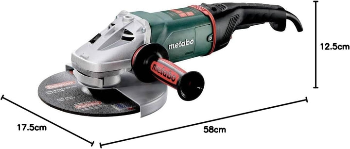Metabo Winkelschleifer WE 22-230 MVT (606464000) Karton, 2200 Watt, Scheiben-Ø: 230 mm, Leerlaufdreh