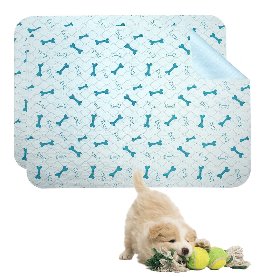 Geyecete Waschbare Welpenunterlagen(2 Stück), Saugfähig Puppy Pads hundeunterlagen, Hygieneunterlage