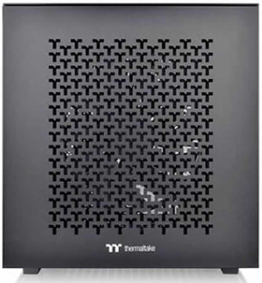 Thermaltake Divider 200 TG Air Black | Micro-ATX-PC-Gehäuse | 2 x gehärtetes 3mm Glasseitenteil | Me