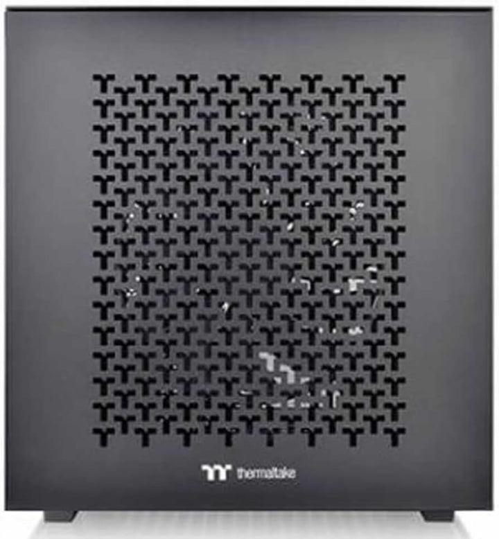 Thermaltake Divider 200 TG Air Black | Micro-ATX-PC-Gehäuse | 2 x gehärtetes 3mm Glasseitenteil | Me