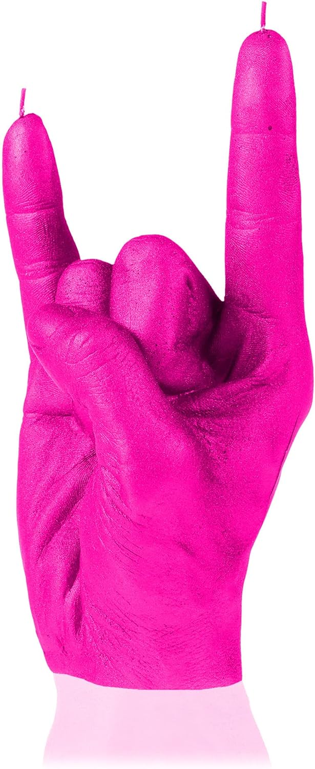Candellana Hand RCK Kerze - Hand Figur - Coole Deko - Gothic Deko - Grunge Deko Kerze - Heavy Metal
