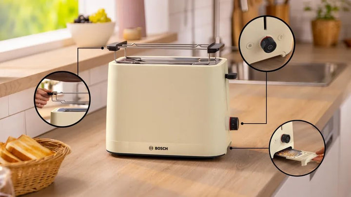 Kompakt Toaster MyMoment Beige TAT3M127