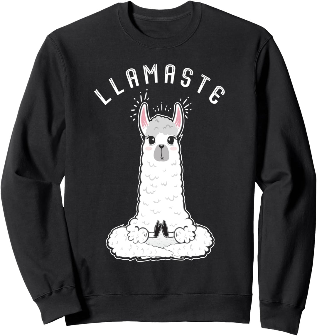Llamaste Lama Namaste Yoga Llama Sweatshirt