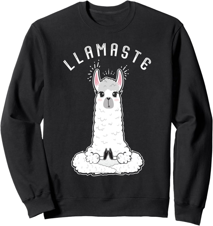 Llamaste Lama Namaste Yoga Llama Sweatshirt