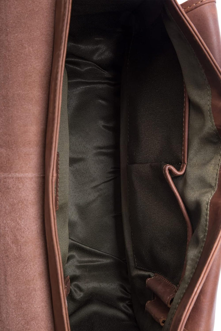 LEABAGS Leder Handtasche Damen I Premium Echtleder Umhängetasche I Damen Schultertasche I Damentasch