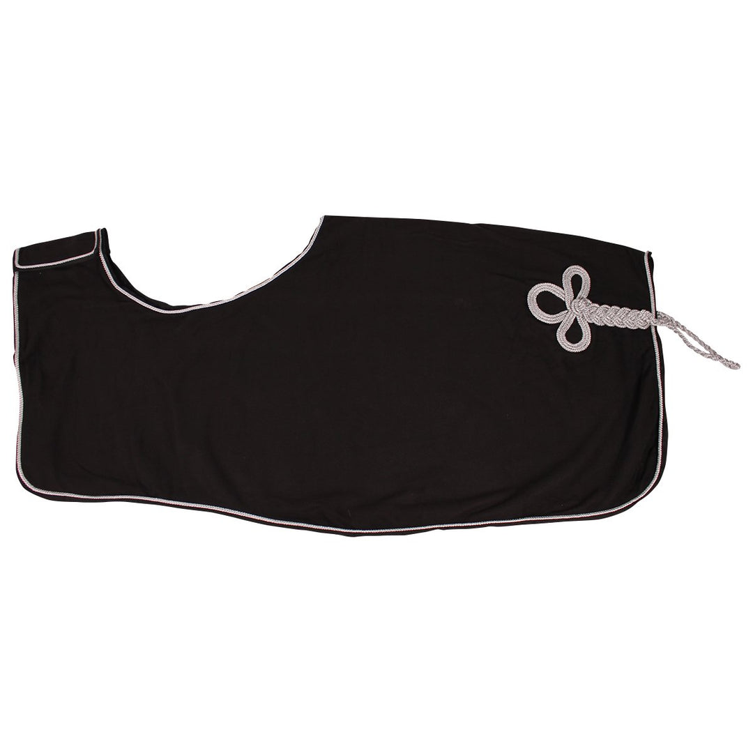 QHP Nierendecke Ausreitdecke Fleecedecke noir/argent L EU, noir/argent L EU