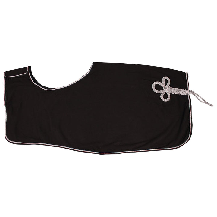 QHP Nierendecke Ausreitdecke Fleecedecke noir/argent L EU, noir/argent L EU