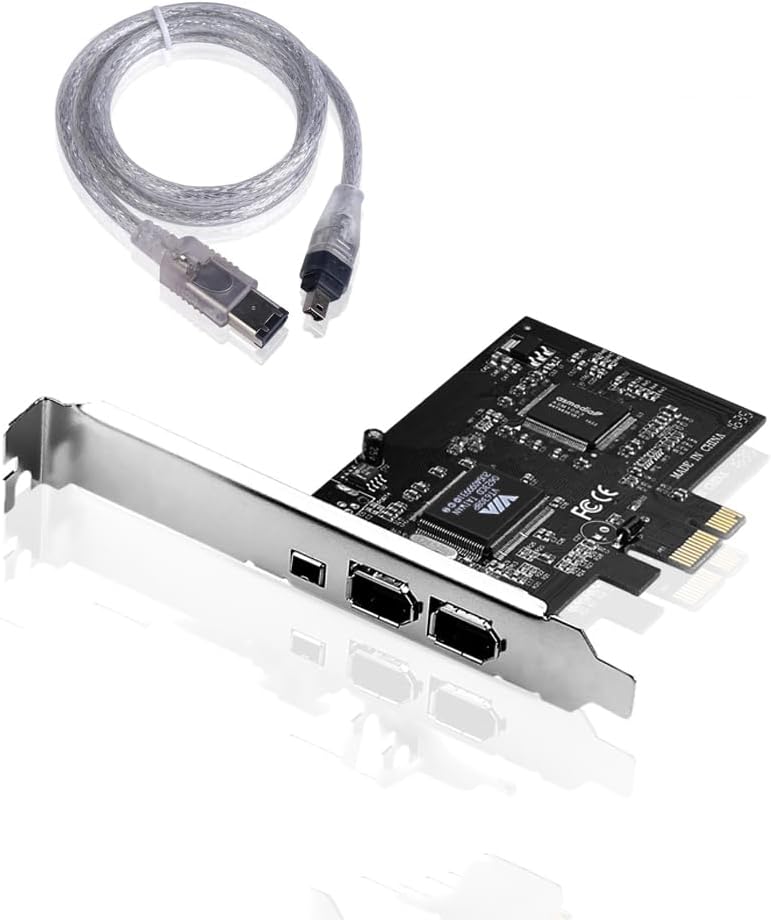 S SIENOC Desktop PCI-E Expresskarte Express Card FireWire PCI Express Schnittstellenkarte 1394a IEEE