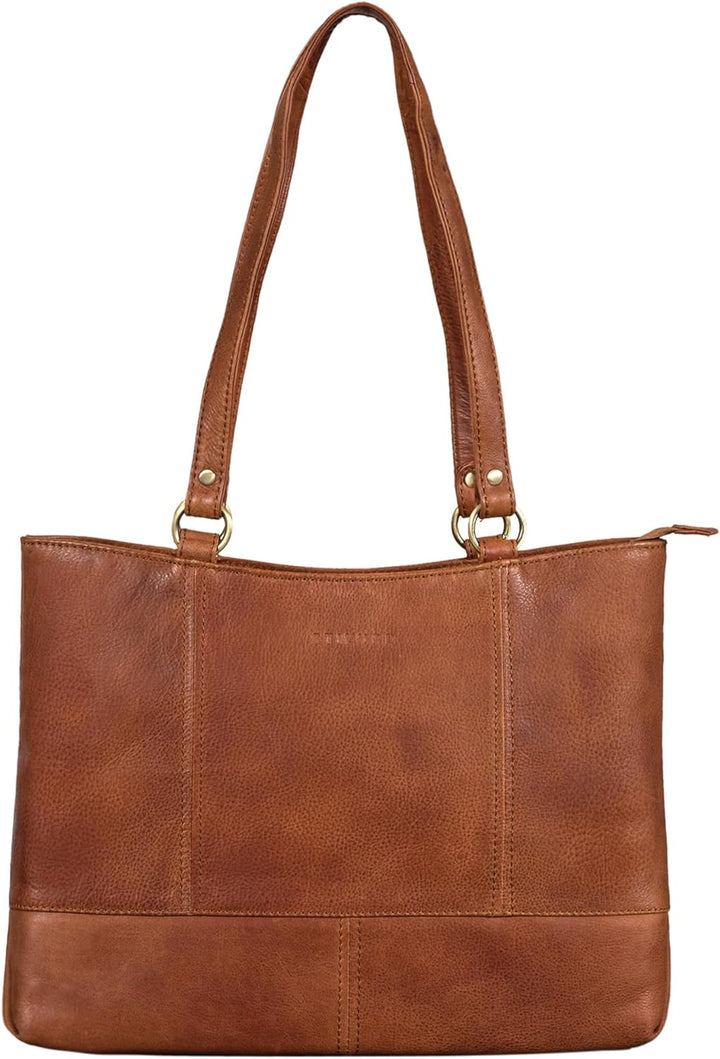 STILORD 'Delilah' Leder Shopper Damen Handtasche Umhängetasche Hobo Bag Retro Schultertasche Lederta