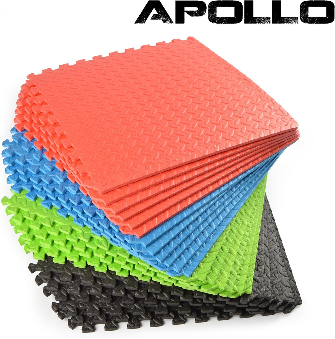 Apollo Schutzmatte 6er Set, 60 x 60 x 1,2cm, rutschfeste Trainingsmatten, Unterlegmatten aus hochwer