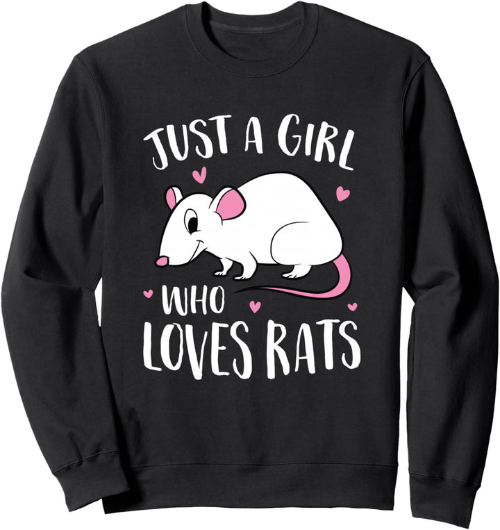 Ratten Mama Nur Ein Mädchen Das Ratten Liebt Ratten Mädchen Sweatshirt