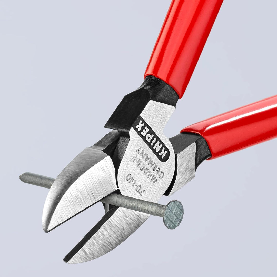 KNIPEX Seitenschneider schwarz atramentiert, mit Kunststoff überzogen 140 mm (SB-Karte/Blister) 70 0