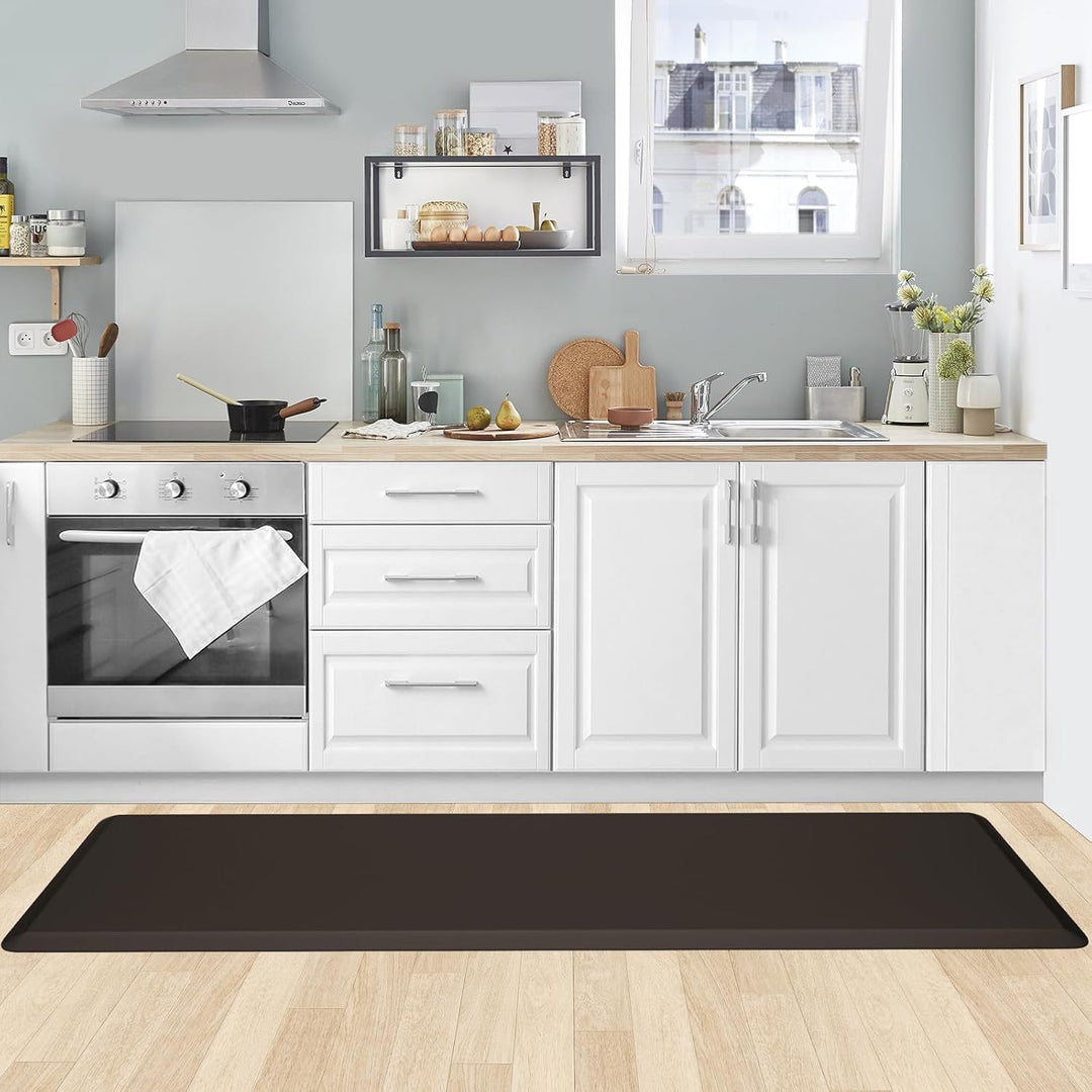 KitchenClouds Küchenmatte, gepolstert, Anti-Ermüdung, Küchenteppich, 43.9x152.4 cm, wasserdicht, rut