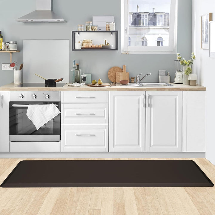 KitchenClouds Küchenmatte, gepolstert, Anti-Ermüdung, Küchenteppich, 43.9x152.4 cm, wasserdicht, rut