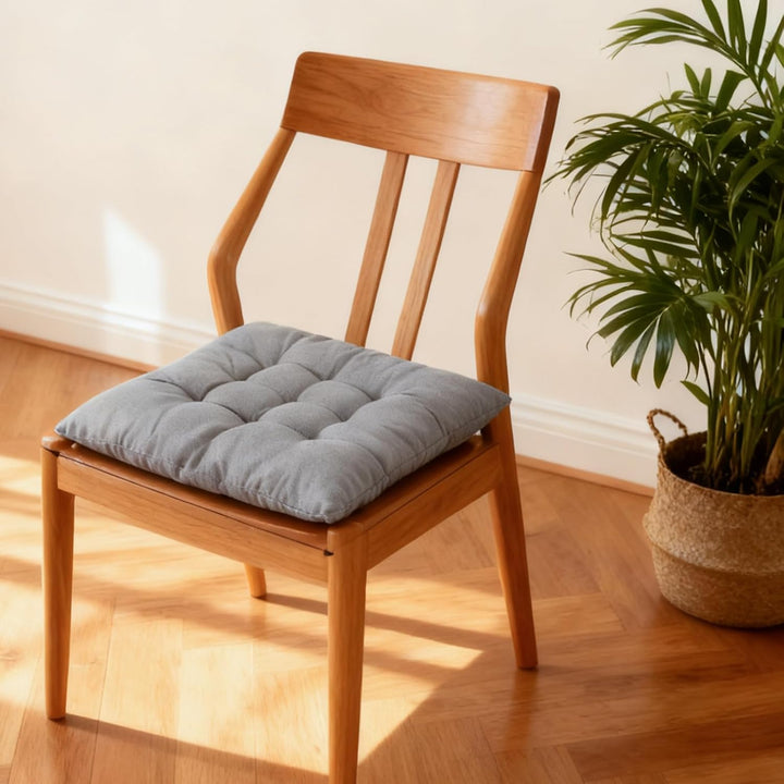 DAJAVE 8er Set Sitzkissen Stuhlkissen 40x40 cm – Memory Foam Sitzpolster Orthopädisch für Bürostuhl,