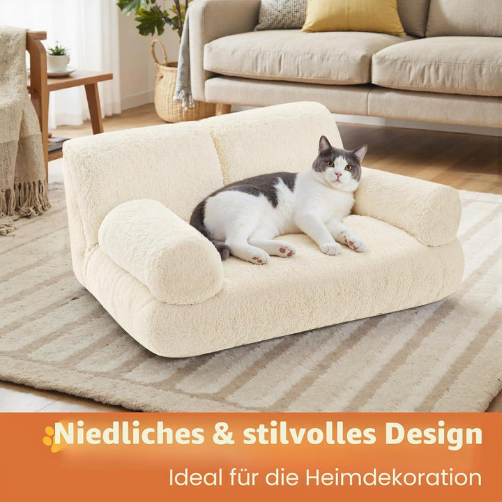 Gimars Grosse Katzen Bett – 10% mehr Füllung, Orthopädisches, Flauschiges, Waschbares Katzenbett mit