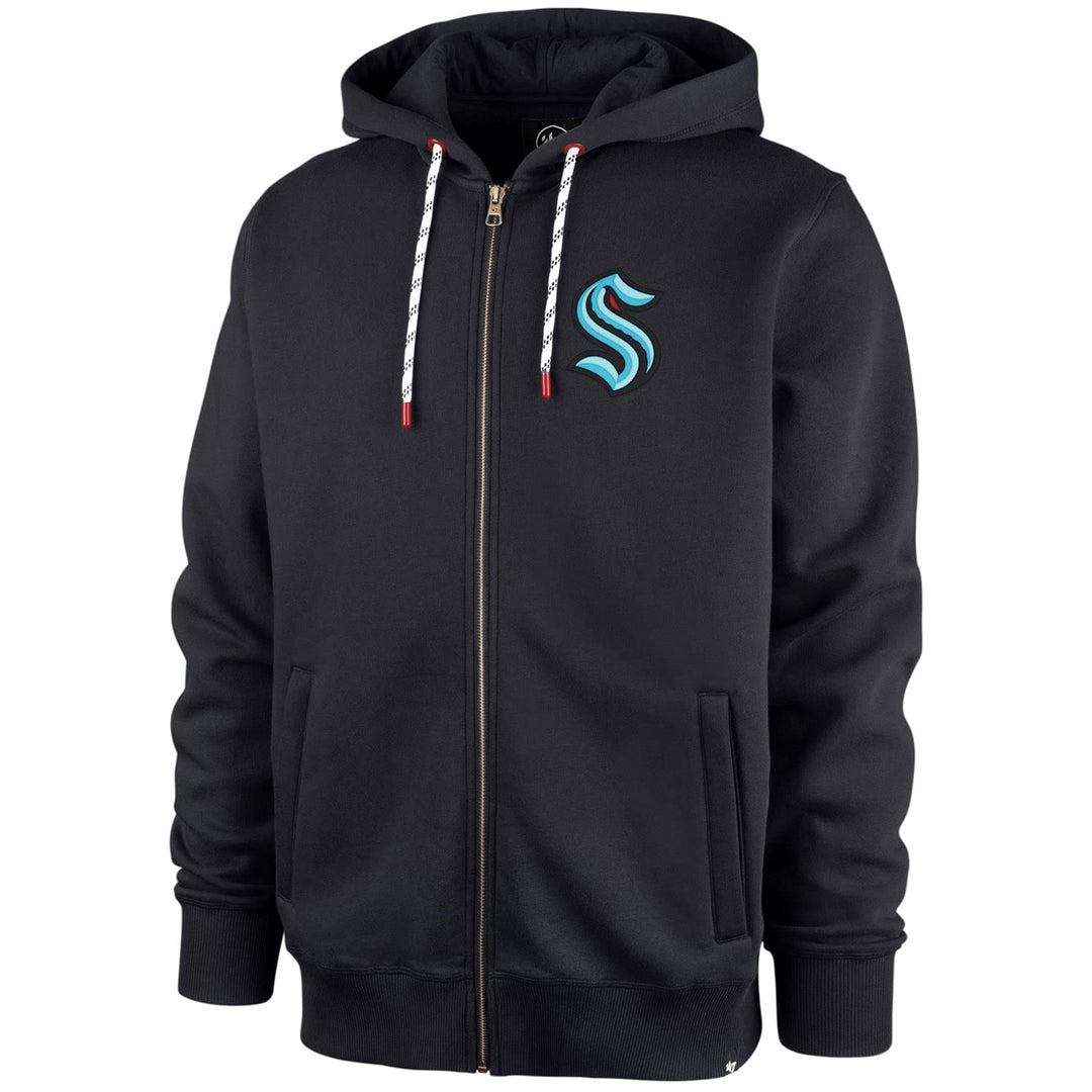 '47 Seattle Kraken Back Check Morris NHL Full-Zip Hoodie Navy, M