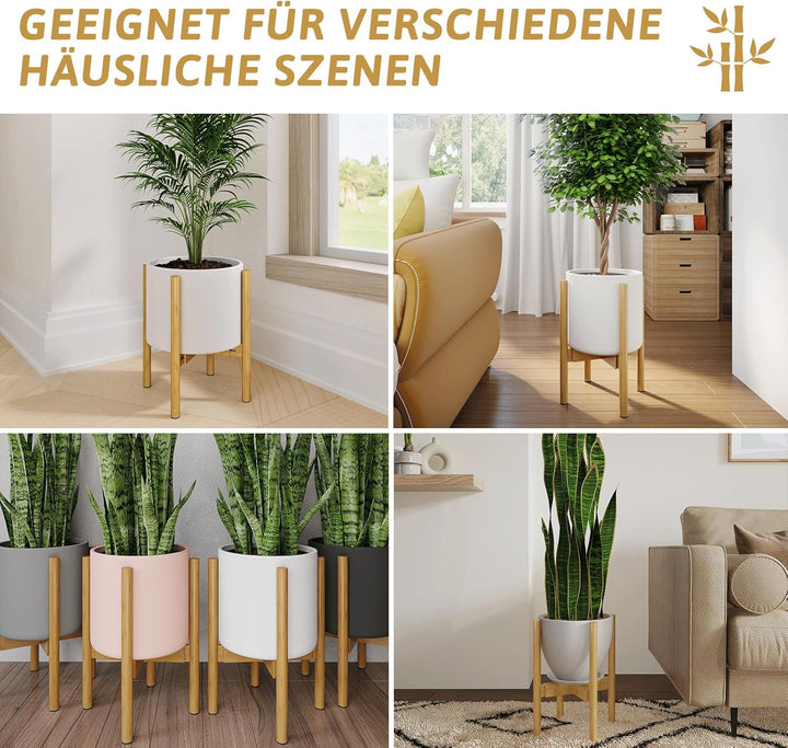 Bamworld blumenhocker outdoor blumenständer Bambus pflanzenhocker indoor blumentreppe outdoor wetter