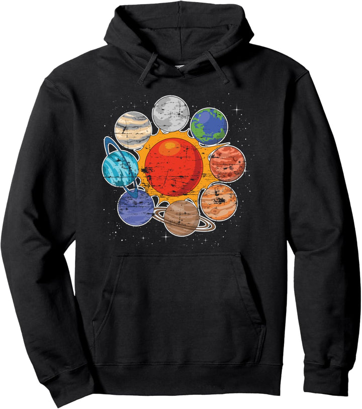 Sonnensystem Astronom Planeten Galaxie Weltall Astronomie Pullover Hoodie