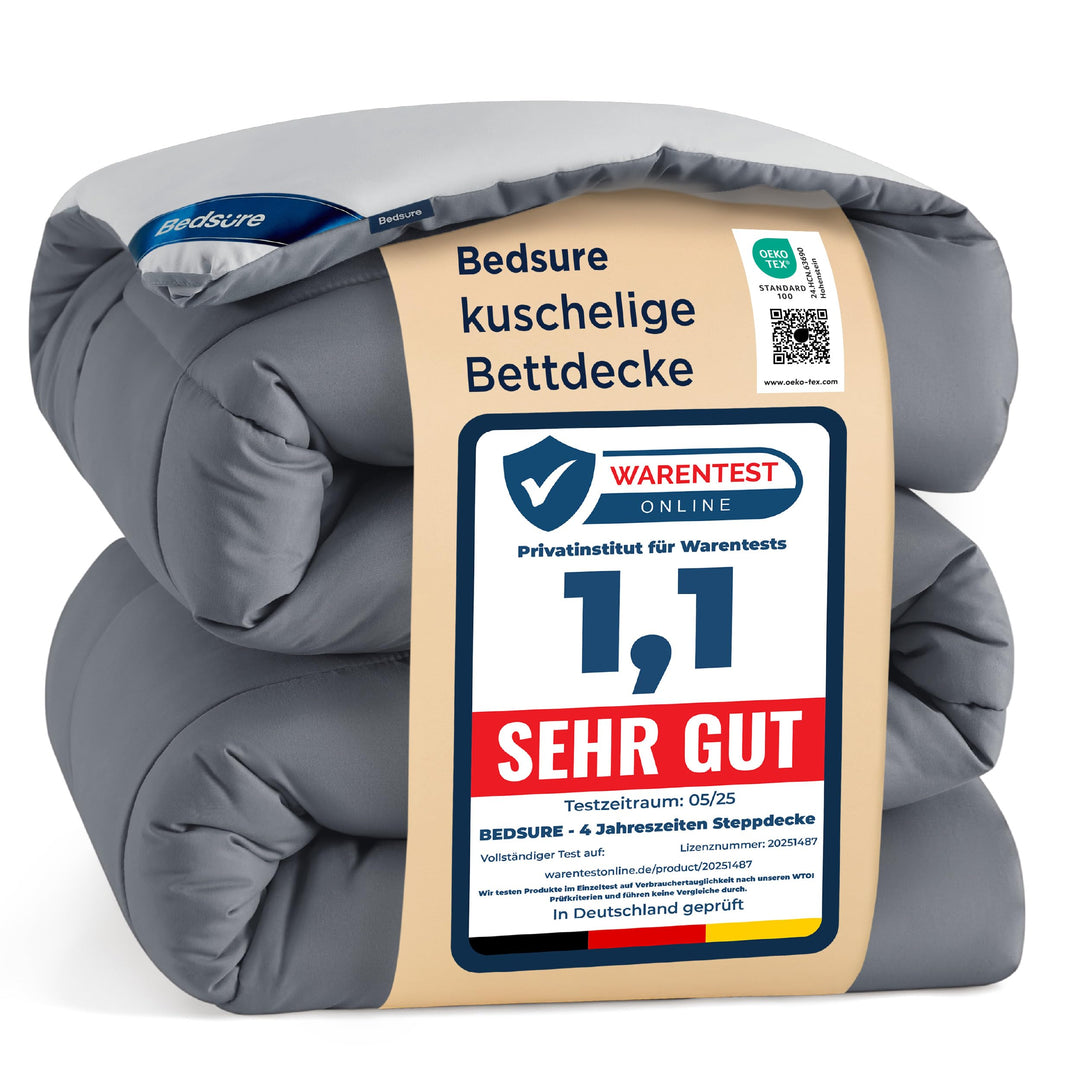 BEDSURE Bettdecke Ohne Bezug 135x200 - Bettdecke 135x200 für Allergiker, Warm &amp; Gemütlich Ganzjahres