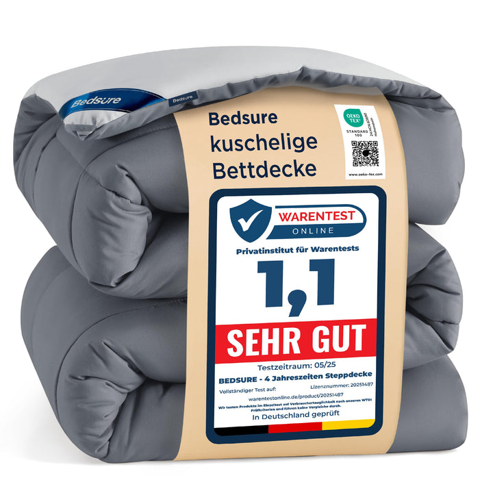 BEDSURE Bettdecke Ohne Bezug 135x200 - Bettdecke 135x200 für Allergiker, Warm &amp; Gemütlich Ganzjahres
