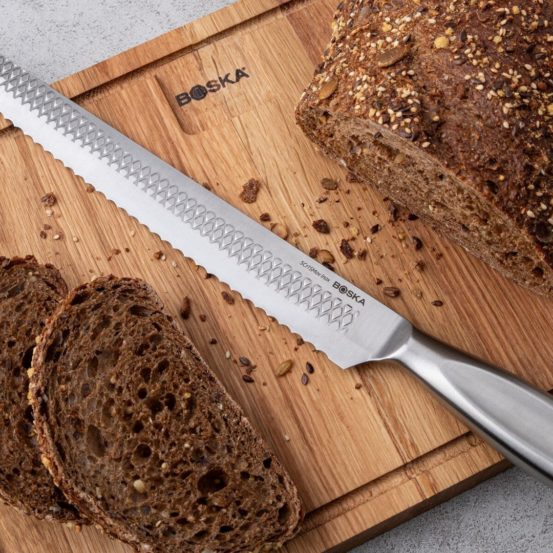 BOSKA Brotmesser Monaco+ / Professionelles Brotmesser/Edelstahl/Rasiermesserscharf/Ergonomisch/Langl