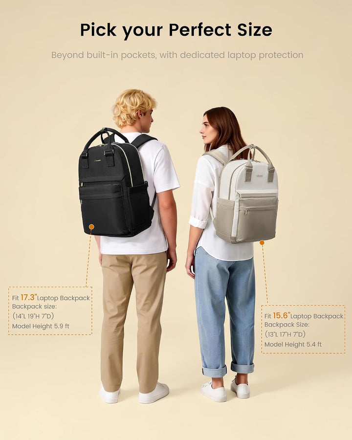 LOVEVOOK Laptop Rucksack Damen, Schulrucksack Teenager Mädchen Schultasche Wasserdicht Travel Backpa