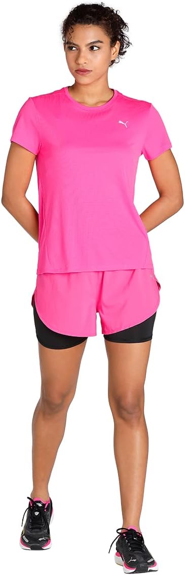 PUMA Damen Run Favourite 2-in-1 Laufshorts XLRavish Black Pink