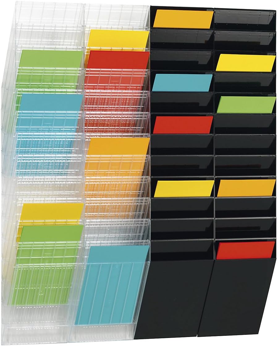 Durable Prospektspenderset Flexiboxx 6 A4, 1 Set, schwarz, 1709760060 Schwarz Hochformat, Schwarz Ho