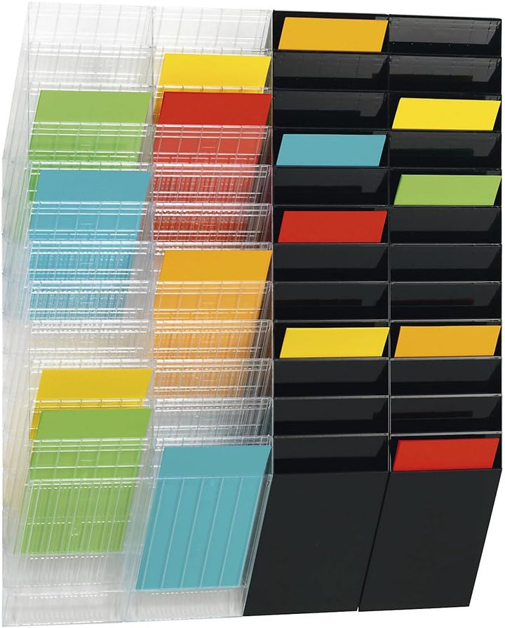 Durable Prospektspenderset Flexiboxx 6 A4, 1 Set, schwarz, 1709760060 Schwarz Hochformat, Schwarz Ho