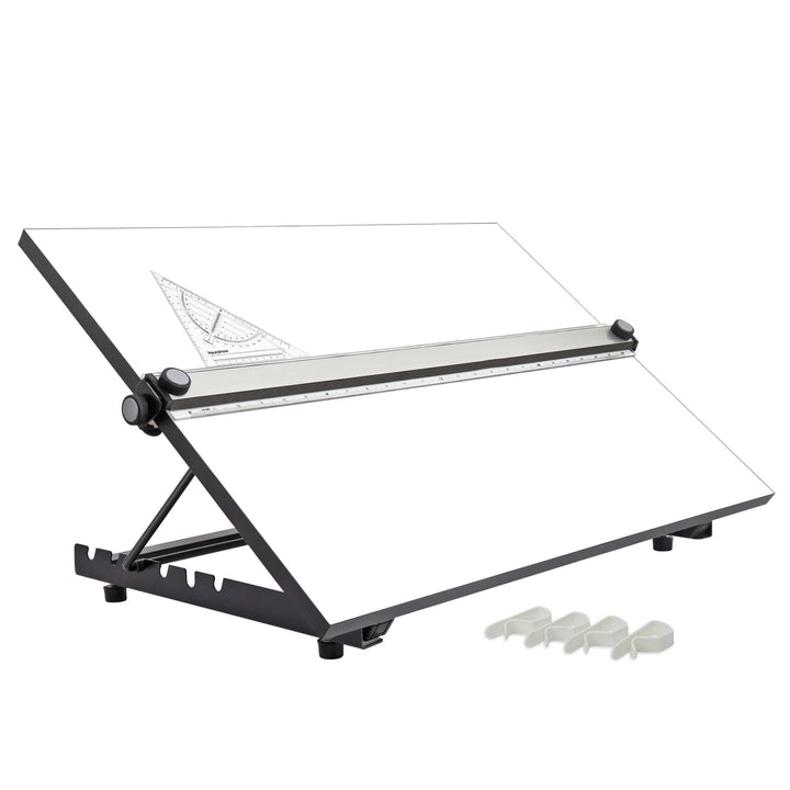Liquidraw TTM03 Zeichenbrett, A3, mit 5 einstellbaren Arbeitswinkeln, Clips und quadratischem Quadra