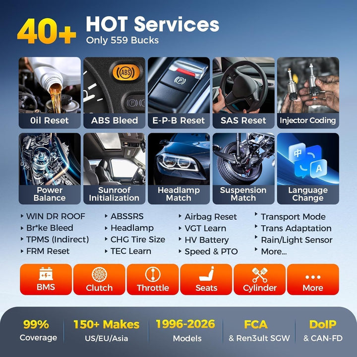 Autel MaxiCOM MK900 OBD2 Diagnosegerät Auto: 2026 Bidirektional Wie MK900BT KFZ Diagnosegerät, Upgra
