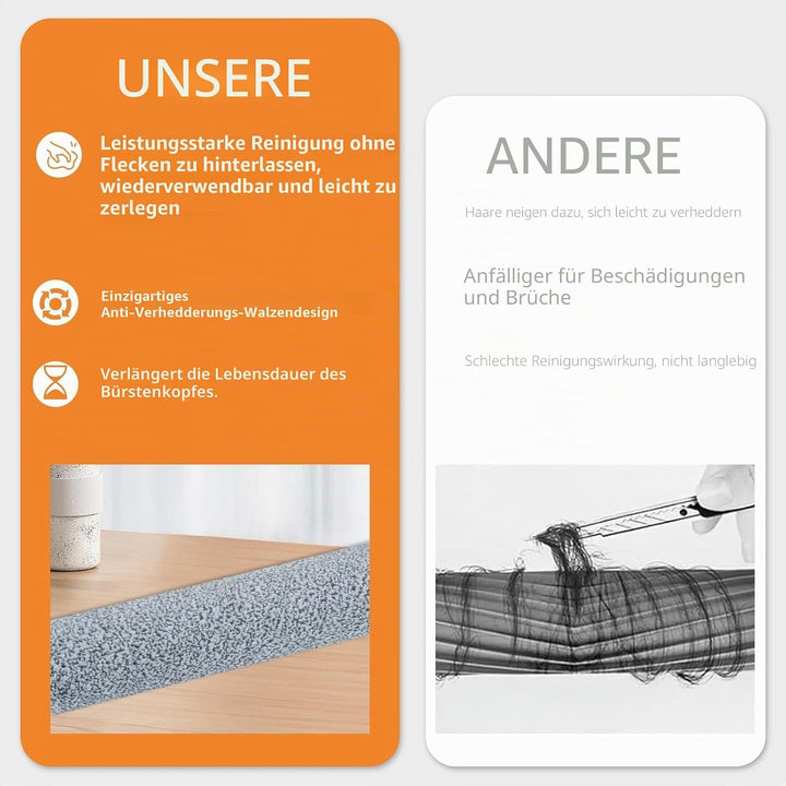 9 Stück WisRollenbürste und Filter Zubehörset für JONR ED12/Eureka NEW430/GX5 Nass Trockensauger mit