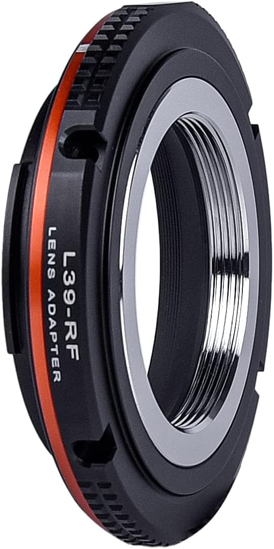PHOLSY Objektivadapter Manueller Fokus Kompatibel für Leica L39 M39 39mm LTM Mount Objektiv auf Cano