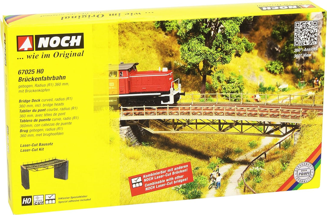 Noch 67025 - Brückenfahrbahn gebogen R1