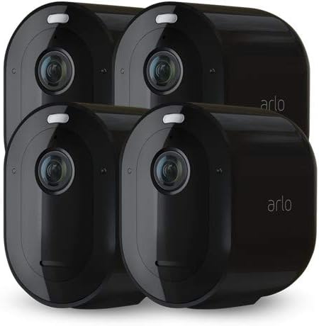 Arlo Pro3 WLAN Überwachungskamera aussen, 2K UHD, 4er Set, kabellos, Bewegungsmelder, Farbnachtsicht