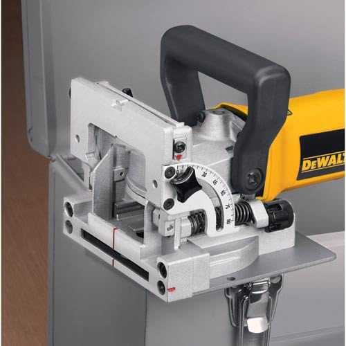 Dewalt 600 Watt Lamellendübelfräse DW682K (zum Erstellen von Flachdübelverbindungen in Holz u. Holzw