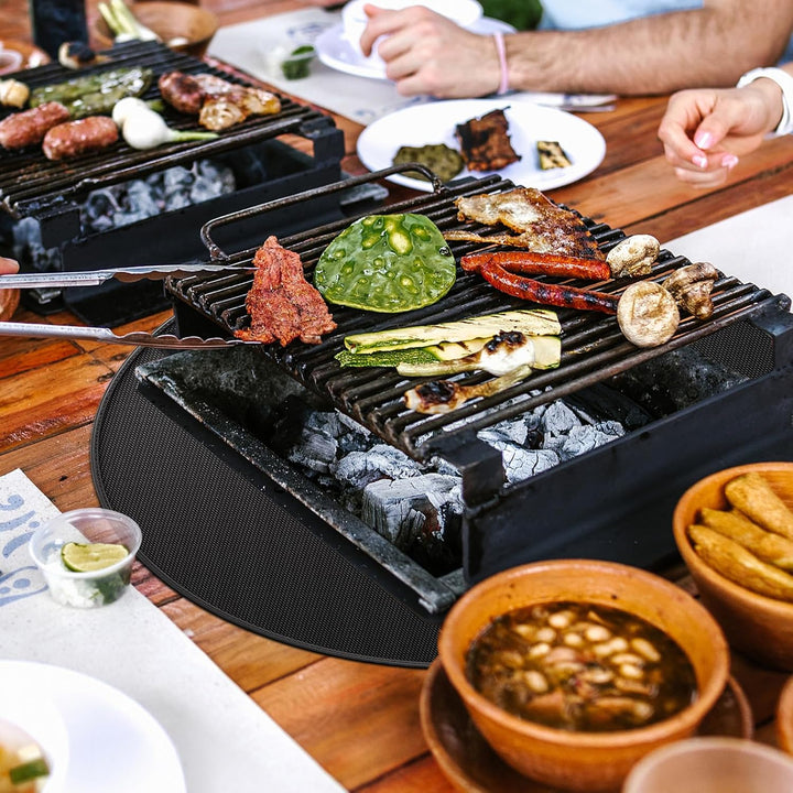 Rund Feuerfeste Unterlage, ZoneYan Feuerfeste Matte für Grill, 90cm/36″, Feuerstellenmatte, Brandsch